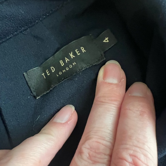 TED BAKER Kyoto Garden print embroidered floral butterfly collar blouse top - Picture 13 of 13